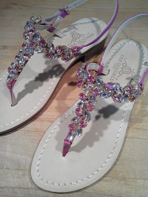 Fancy Bridal Wedding wear girls sandals Sandals Ideas, Bedazzled Shoes, Fancy Sandals, Coral Sandals, Homecoming Shoes, Jeweled Flats, Fairy Shoes, Pretty Sandals, Jeweled Shoes