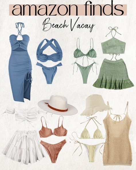 Kauai Honeymoon Outfits, Honeymoon Tropical Outfits, Beach Holidays Outfit, Amazon Vacay Outfits, Beach Vibe Bachelorette, 7 Day Vacation Outfits, Cancun Honeymoon Outfits, Tropic Vacation Outfits, Beach Resort Outfits 2023