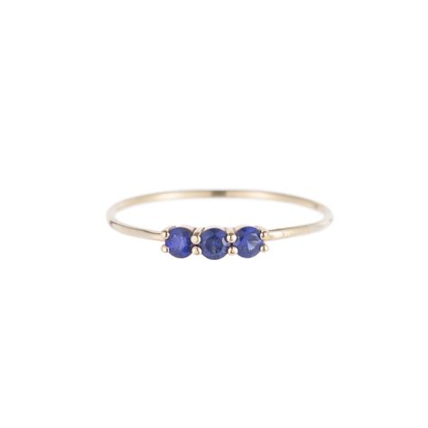 Jennie Kwon Designs | Shop Our Gemstone Rings Green Sapphire Necklace, Jennie Kwon, September Birthstone Rings, Blue Sapphire Necklace, Zierlicher Ring, Blue Sapphire Ring, London Blue Topaz Ring, Circle Diamond, Gemstone Engagement