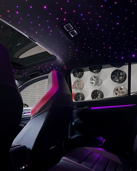 500 stars twinkle starlight in 2023 Golf GTI ✨ RGB Colour Scheme Remote & App control Stunning Twinkle Effect Invisible Installation DM now for your luxury starlight headliner. Starlight Headliner, Golf Gti, App Control, Colour Scheme, Twinkle Twinkle, Roof, Color Schemes, Sydney, Rolls