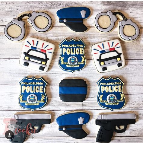 Police Officer Cookies, Police Graduation Cookies, Police Car Cookies, Police Themed Cookies, Police Decorated Cookies, Police Cookies Decorated, Police Badge Cookies Decorated, Police Retirement Cookies Decorated, Police Badge Cookies