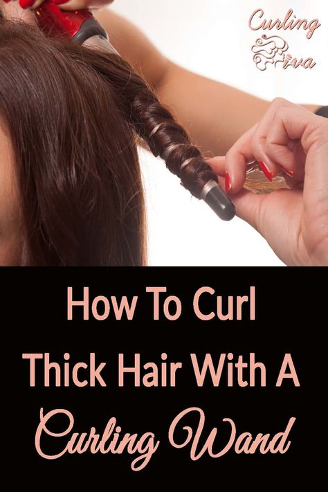 How To Curl Thick Hair With A Wand, Best Way To Curl Hair With Wand, Curl Hair With Wand Tips, How To Curl With A Wand, How To Curl Hair With A Wand, How To Use A Curling Wand, How To Curl Your Hair With A Wand, How To Curl Hair With Wand, Curl Thick Hair