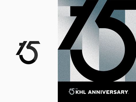 15 Years KHL Anniversary by Dlanid on Dribbble Anniversary Logos Inspiration, 15 Anniversary Logo, 75 Anniversary Logo, 75 Years Logo, 75th Anniversary Logo, Anniversary Logo Design, Anniversary Images, 50th Anniversary Logo, Printable Anniversary Cards