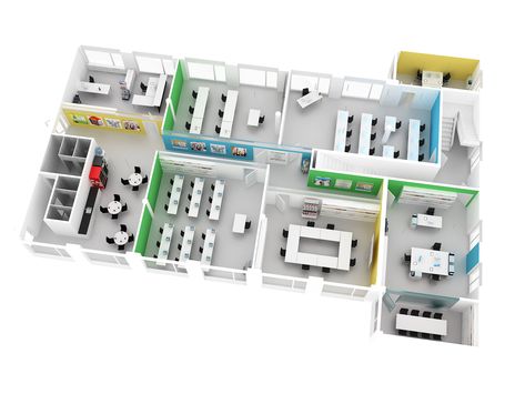 Small School Floor Plan, School Floor Plan, House Projects Architecture, Classroom Interior, Types Of Furniture, Property Development, 3d Visualization, Estate Agent, Hotels Room