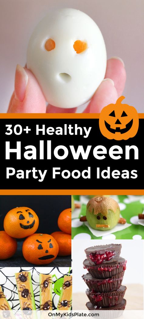 Halloween Buffet Food For Kids, Healthy Snacks Halloween, Easy Kids Halloween Party Food, Halloween Toddler Lunch, Halloween Salad Ideas, Kids Halloween Dinner, Halloween Kids Food, Halloween Veggies, Halloween Buffet Food