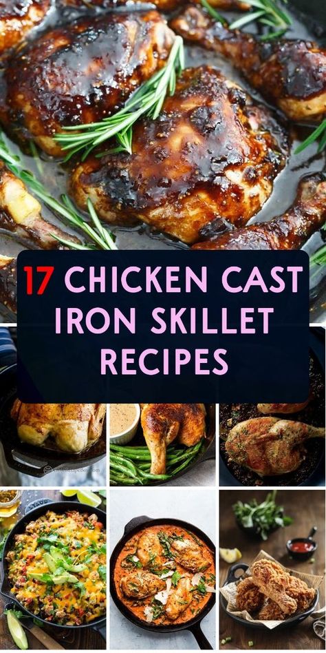 Indulge in one-pan meals with these mouthwatering chicken cast iron skillet recipes. A must-try for any foodie! Carbon Steel Pan Recipes, Chicken Cast Iron Recipes, Cast Iron Baked Chicken, Cast Iron Skillet Recipes Chicken, Chicken Cast Iron Skillet, Cast Iron Fried Chicken, Cast Iron Chicken Recipes, Cast Iron Roasted Chicken, Skillet Chicken Recipes