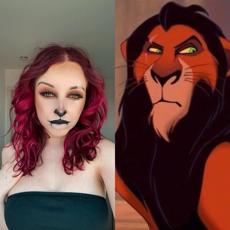 Scar Cosplay Lion King, Scar Makeup Lion King, Scar Lion King Costume, Scar Lion King Makeup, Scar Costume, Scar Rey Leon, Lion King Makeup, Zazu Lion King, Marching Band Outfits