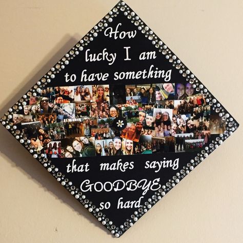 Graduation Cap Design; Quotes; Memories; Photos; Winnie the Pooh Grad Cap Designs With Pictures, Emotional Graduation Caps, Cap Decoration Graduation In Memory Of, Photo Graduation Cap, Grad Cap Ideas Picture Collage, Diy Graduation Caps, Graduation Cap Ideas With Pictures, Cody Johnson Graduation Cap, Picture Graduation Cap