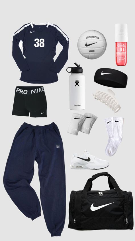 Cute Volleyball Outfits, Vollyball Outfits, Volleyball Practice, Gymwear Outfits, Volleyball Inspiration, Cute Nike Outfits, Fitness Wear Outfits, Practice Outfits, Volleyball Outfits