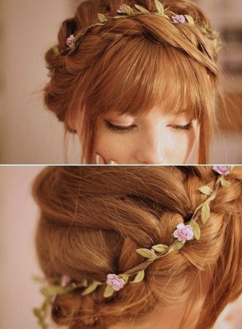 Medium Hair Braids, Prom Hair Updo, Vintage Wedding Hair, Spiked Hair, Super Hair, Trendy Wedding Hairstyles, Peinados Fáciles Para Cabello Corto, Popular Haircuts, Wedding Hair Flowers