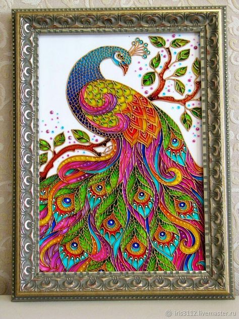 Beginners Canvas Painting, Seahorse Drawing, Stained Glass Painting, Painting On Canvas For Beginners, Warli Painting, Glass Painting Patterns, Peacock Wall Art, Kerala Mural Painting, Canvas For Beginners