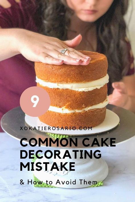 Best Cake For Decorating, Tips For Baking Cakes, Tips For Frosting A Cake, Cake Recipes For Decorating, Basic Cake Decorating Ideas, Diy Cake Design, Tips For Cake Decorating, How To Design Cake, How To Make A Professional Cake