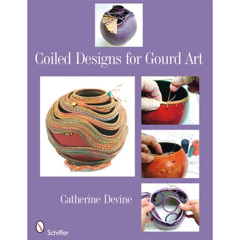 Coiled Designs for Gourd Art Gourds Crafts Projects, Art Resume, Gourds Birdhouse, Decorative Gourds, Antler Art, Gourds Crafts, Gourd Art, Dremel, Gourds