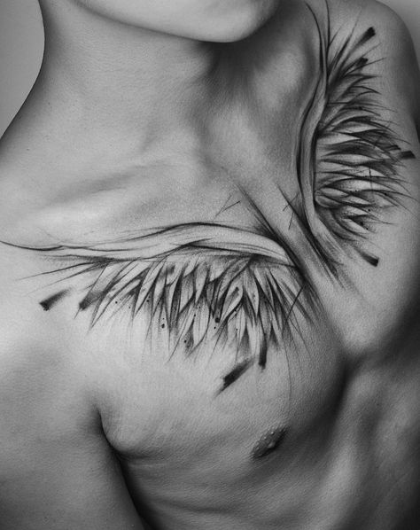 Wings Chest Tattoo Under Chest Tattoo Men, Center Chest Tattoo Men, Wings Tattoo On Chest, Chest Tattoo Wings, Chest Tattoo Men Ideas, Chest Tattoo Lettering, Chest Tattoo Sketches, Tattoo Men Ideas, Chest Tattoo Female Upper