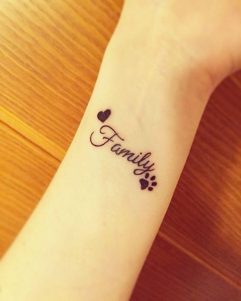 Family tattoo Small tattoo Heart Paw: Family Heart Tattoos, Tattoos For Women Small Meaningful, Dragons Tattoo, Money Tattoo, Shape Tattoo, Small Tattoos With Meaning, Paw Tattoo, Meaningful Tattoos For Women, Small Meaningful Tattoos