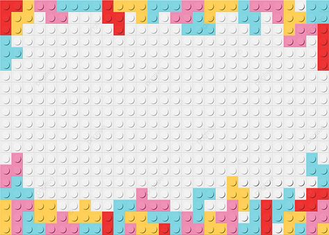 Lego Backgrounds Wallpapers, Lego Aesthetic Wallpaper, Lego Backgrounds, Lego Banner, Tetris Design, Student Clipart, Lego Frame, Animal Illustration Kids, Lego Wallpaper