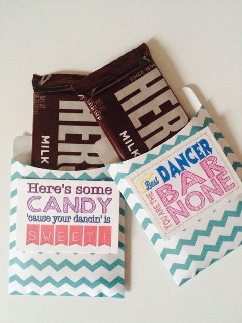 The Lily of the Valley Craft Room: Dance Team Candy Bar Favors Made Super Simple! Dance Gift Ideas, Candy Bar Favors, Dance Competition Gifts, Competition Gifts, Recital Gifts, Dancer Gifts, Sister Ideas, Dance Team Gifts, Dance Crafts