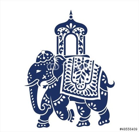 Vector: Elephant, festival ,Jaipur, Royal Rajasthan, India, Asia Elephant Illustration, Pichwai Paintings, Indian Elephant, Indian Prints, Indian Folk Art, Madhubani Painting, Elephant Art, Wedding Logos, Motif Design