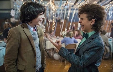 Mike and Dustin at the Snowball Strange Things Season 2, Sean Leonard, Stranger Things Quote, Stranger Things 3, Stranger Things 2, Stranger Things Have Happened, Stranger Things 4, Stranger Things Art, Cast Stranger Things