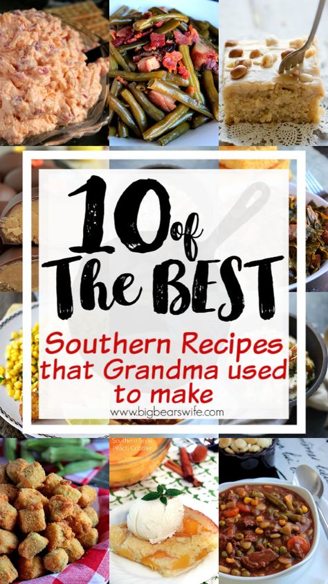 Best Southern Dishes, North Carolina Recipes Southern Style, Song Of The South Recipe, Southern Recipes Sides, Country Side Dishes Southern Style, Sunday Meals Southern, Vintage Southern Recipes, Southern Recipes From The Deep South, Appalachian Foods And Recipes