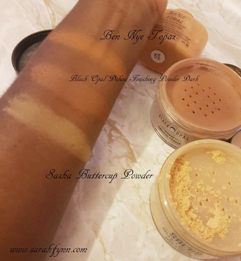 Best Translucent/Setting Powders for Dark Skin | Sarah Fynn Baking Powder Makeup For Dark Skin, Best Setting Powder For Dark Skin, Banana Powder Makeup Black Women, Best Setting Powder For Black Women, Translucent Powder For Black Women, Setting Powder For Black Women, Powder For Dark Skin, Banana Powder Makeup, 40s Makeup