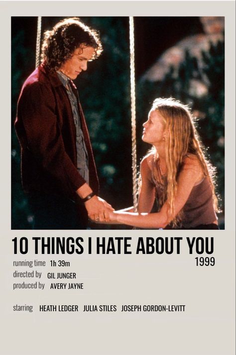 Film Polaroid, 10 Things I Hate About You, Filmy Vintage, Canvas Wall Art Living Room, Iconic Movie Posters, Movie Card, Film Posters Minimalist, Septième Art, S Aesthetic