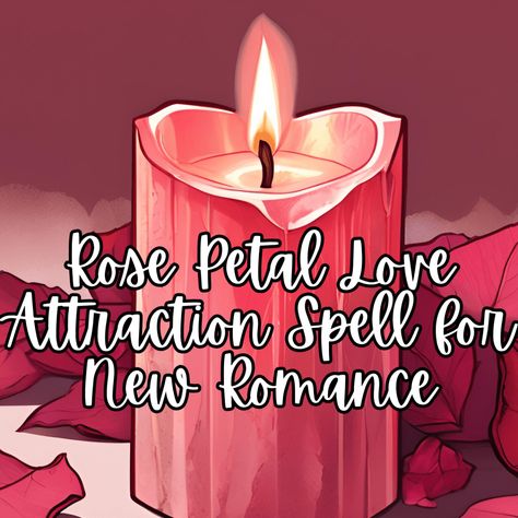 Rose Petal Love Attraction Spell for New Romance Love Attraction Spell, Benefits Of Basil, Love Attraction, Fresh Rose Petals, Attraction Spell, New Romance, Herbal Magic, Love Energy, Protection Spells