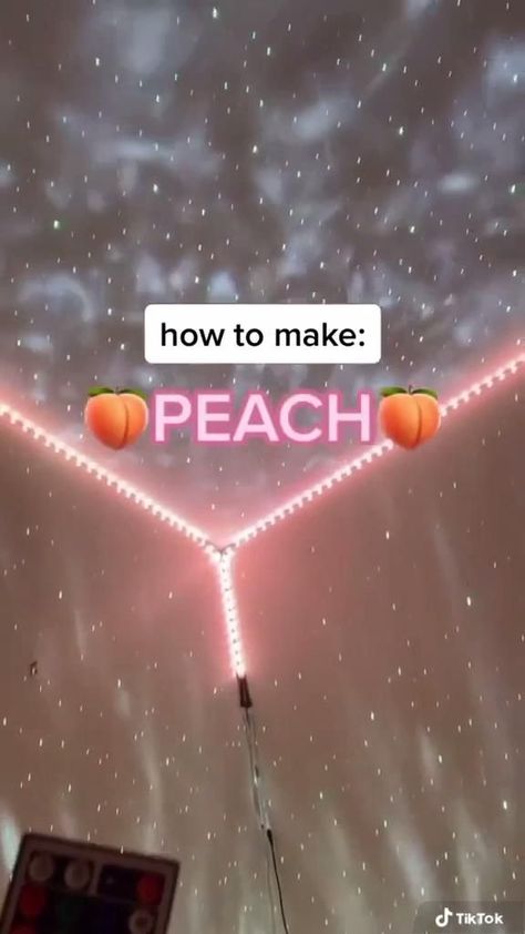 LED Lights: How to make PEACH 🍑 [Video] | Led lighting bedroom, Led room lighting, Led lighting diy Good Vibe Room Ideas, Colorful Led Lights Bedroom, Lights To Put In Your Room, The Best Led Lights, How To Style Led Lights In Bedroom, Room Decor Ideas With Led Lights, Cool Things To Do With Led Lights, Cool Room Designs With Led Lights, How To Diy Led Lights