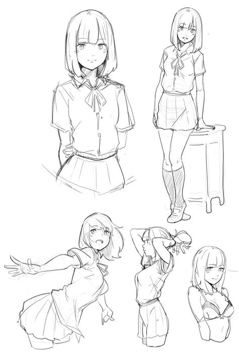 Drawing Anime Bodies, Background Anime, Manga Poses, Draw Manga, Drawing Body Poses, Anime Tutorial, Female Drawing, Manga Drawing Tutorials, Body Reference Drawing