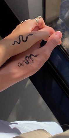 Matching Snake Tattoos, Matchy Tattoos, Skeleton Couple Tattoo, Infinity Tattoos For Couples, Unique Infinity Tattoo, Infinity Couple Tattoos, Couple Tattoos Unique Meaningful, Tattoos For Couples, Matching Couple Tattoos