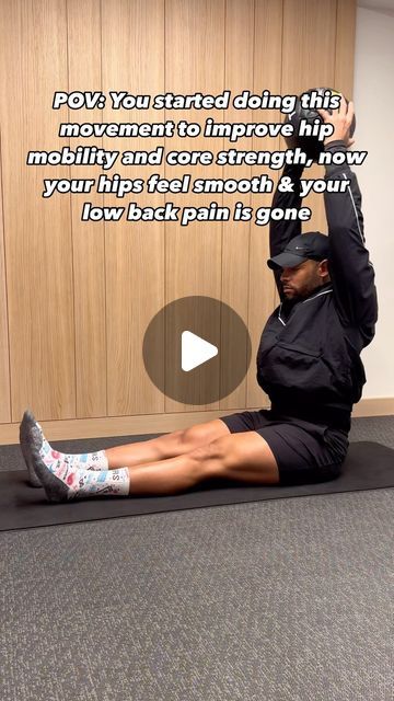 Anthony Green | Mobility on Instagram: "LOW BACK PAIN & HIP MOBILITY 

Try this exercise to improve hip mobility and strengthen your core. Hip mobility is essential for your lower back; if your hips lack mobility, your lower back can compensate. So, if you’re experiencing low back pain, always check your hip mobility and core stability!

Go for 3 rounds, 60 seconds each.

#lowbackpain #backpain #mobility #movement #pain #backpainrelief #mobility #movement #move"