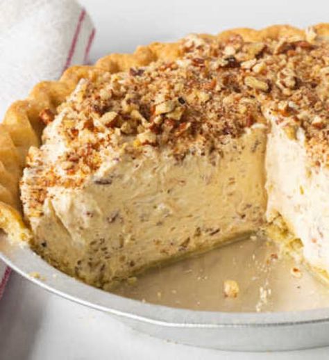 Pecan Cream Pie, Pecan Recipe, Pie Dip, Vegan Pecan, Butter Pecan Ice Cream, 12 Tomatoes Recipes, Pecan Ice Cream, Cheese Crust, Cream Pie Recipes