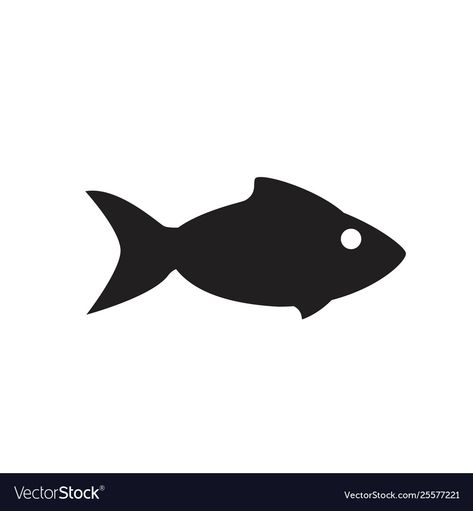 Fish Icon, Fish Vector, Adobe Illustrator, White Background, Vector Images, Vector Free, Royalty Free, Fish, Black And White