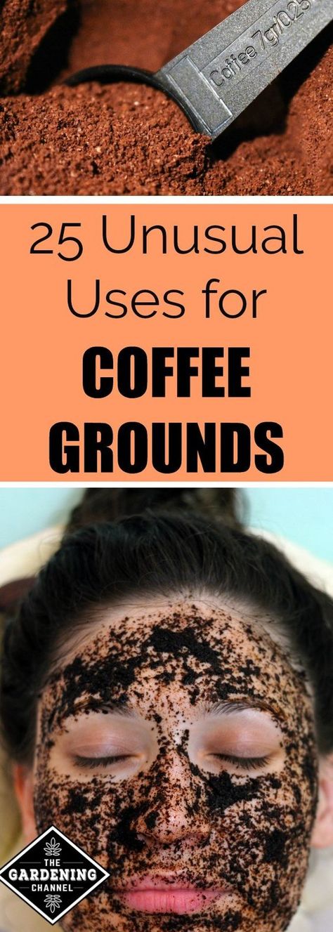 Coffee Grounds Garden, Aloe Vera Uses, Diy Heater, Uses For Coffee Grounds, Coffee Grinds, Garden Coffee, Facial Scrub, Diy Gardening, Coffee Uses