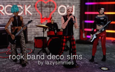 Sims 4 Rock Band Poses, Sims 4 Concert Mod, Ts4 Rockstar Cc, Sims 4 Cc Bass Guitar, Band Sims 4 Cc, Sims 4 Band Poses, Sims 4 Band Mod, Sims 4 Rockstar Cc, Sims 4 Music Cc