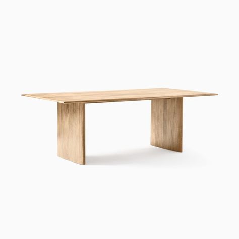 Anton Solid Wood Dining Table | West Elm Anton Dining Table, Birch Dining Table, Dining Room Table Settings, Traditional Dining, Grande Table, Expandable Dining Table, Metal Dining Table, Serving Table, Marble Dining