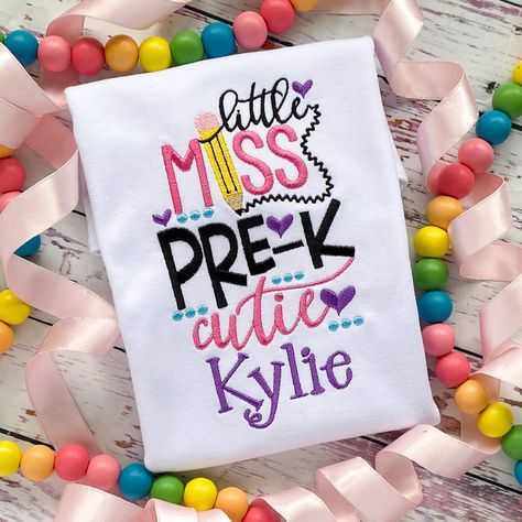 There’s still time to order back to school things! **Local peeps** I just need your school items before August 2 so I can get them done in time for school! ❤️ Pre K Outfits Girls Back To School, First Day Of Pre K Shirt, First Day Pictures, First Day Of Pre K, Baseball First Birthday, First Day Outfit, Day Pictures, Teacher Ornaments, Girls Cuts