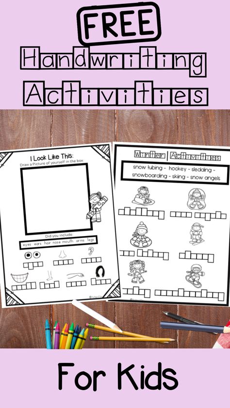 Free weekly activities sent right to your inbox!! These are 2 of the free activities that address handwrting skills, motor planning skills, visual scanning, pencil control and visual motor skills. Great for kindergarten, 1st, 2nd, 3rd, 4th grade, special education, homeschooling and occupational therapy. Sign up for out email and get OT developed activities sent to your inbox every Sunday!!#handwritingactivitiesforkids #otactivities Near Point Copying Activities Occupational Therapy, Occupational Therapy Holiday Activities, Winter Handwriting Activities, Occupational Therapy School Based Ideas, Occupational Therapy Fine Motor Activities, Handwriting Occupational Therapy, Winter Occupational Therapy Activities, School Based Occupational Therapy Ideas, School Occupational Therapy Activities