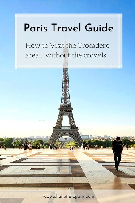 Learn about when to visit the Trocadéro, which has iconic Eiffel Tower views… but often lots of crowds to match. You’ll also learn my specific route for exploring this area for a beautiful walk from the Trocadéro to the Eiffel Tower. Paris France travel tips, Paris travel guide. Eiffel Tower photo locations. Travel To Paris, Paris Travel Guide, Trip To Paris, Paris Tours, Have Inspiration, Slow Travel, Loire Valley, The Eiffel Tower, Avignon