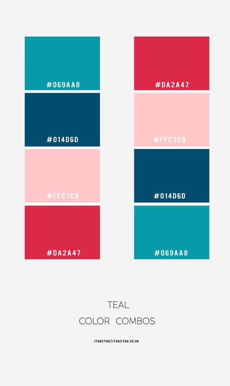 Navy Red Pink Color Palettes, Pink Red And Blue Color Palette, Pink Red Teal Color Palette, Red Blue Pink Color Schemes, Pink Red Blue Color Palette, Teal And Red Color Palette, Pink And Blue Colour Palette, Teal Blue Color Combinations, Color Combinations With Red