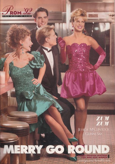 80s Retro Fashion, Sassy Magazine, 90s Prom Dresses, Dresses 90s, Prom Trends, 90s Prom, 80s Prom Dress, 80s Prom, 80s And 90s Fashion