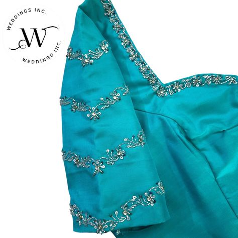 Swipe for details. Aari work does not necessarily have to be flashy. It can be simple, elegant and pretty too. It can be a class apart. We design based on your style, taste, saree and your budget. That’s what we mean when we say we customise your blouses! Contact us on 9884736918 to book your appointment now! We believe that elegance and grace can make women stand out. We try to bring this out with our designs. How do you like this simple look that we created?#personalisedstylingforeveryocca... Simple Aari Designs For Blouse, Aari Designs For Blouse, Simple Aari Work Blouse Design, Simple Aari Work Blouse, Simple Aari Work, Aari Work Blouse Design, Aari Designs, Aari Blouse, Neck Designs For Suits