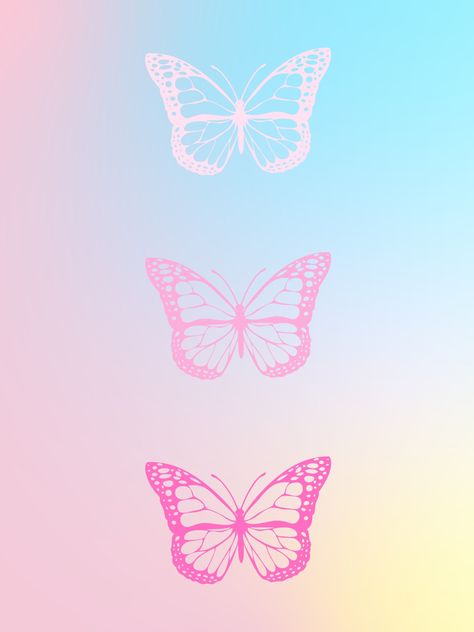 Preppy Butterfly, Wallpaper Background Design, Design Butterfly, Butterfly Background, Wallpapers Phone, Butterfly Wallpaper Iphone, Rainbow Butterfly, Pink Instagram, Phone Stuff