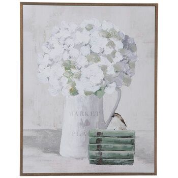 Mirrors & Wall Decor - Home Decor & Frames | Hobby Lobby Hobby Lobby Wall Art, Wall Decor Hobby Lobby, Bird Sitting, Faux Window, White Hydrangeas, Hydrangea Flowers, Tiny Bird, White Hydrangea, Floral Artwork