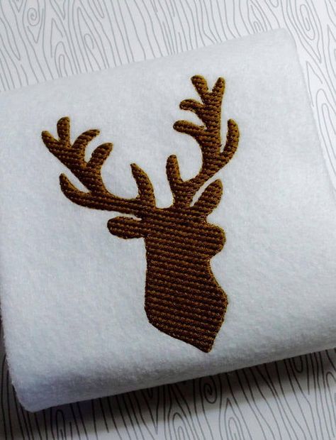 Embroidery Deer, Deer Design, Design Embroidery, Head Design, Deer Head, Stitch 2, Embroidery Software, Deer Hunting, Embroidery Files