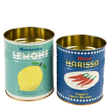 Lemon Storage, Rose Harissa, Design Marocain, Moroccan Theme, London Gifts, Can Openers, Unique Storage, Small Tins, Corkscrews