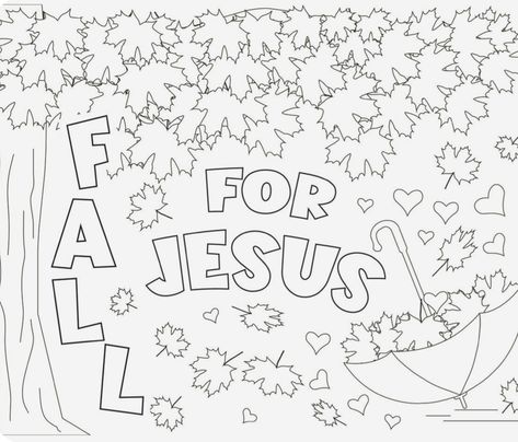 Fall For Jesus Coloring Page, Fall Devotions For Kids, Thanksgiving Lessons For Kids Church, Fall For Jesus He Never Leaves Craft, Bible Kids Crafts, Children’s Ministry, Fall Sunday School Lessons, Fall Sunday School Crafts, Sunday School Activity Sheets