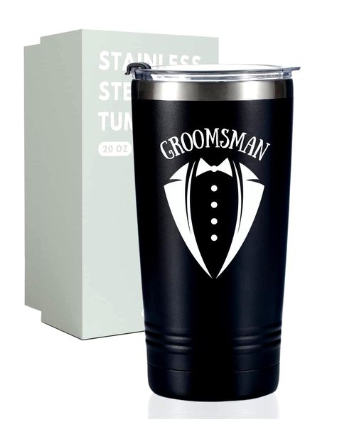 ONEBTTL GROOMSMEN Wedding GROOMSMAN Proposal Funny Proposal, Groomsmen Proposal Gifts, Coffee Mug With Lid, Gifts For Wedding, Groomsmen Wedding, Groomsmen Proposal, Best Wedding Gifts, Wedding Groomsmen, Groomsmen Gifts