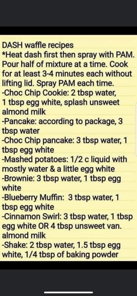 Optavia 5 1 Plan, Almond Milk Pancakes, Mini Waffle Recipe, Fueling Hacks, Green Pancakes, Dash Recipe, Lean Protein Meals, Snack Hacks, Lean And Green