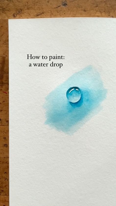 Water Drop Watercolor, How To Paint A Water Drop, Watercolor Water Drops, Water Drop Painting, Night Watercolor, Watercolor Doodles, Nature Journaling, Art Philosophy, Watercolor Water